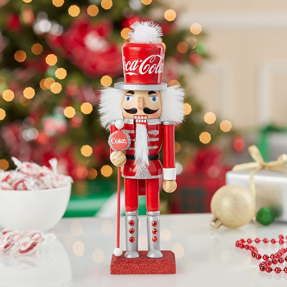 Kurt Adler 10-Inch Wooden Coca-Cola Nutcracker