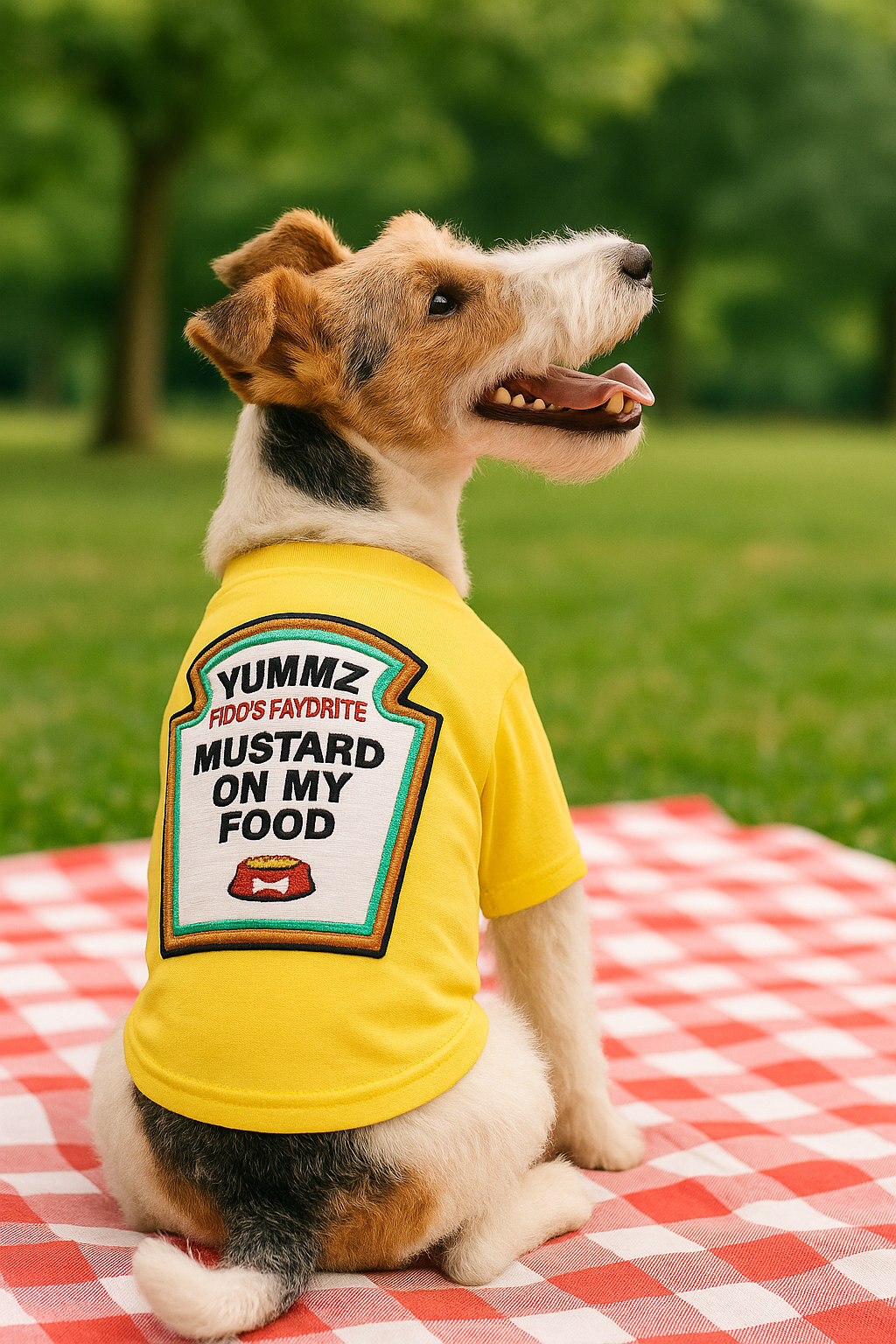 Parisian Pet Mustard Licker Halloween Costume-Yellow