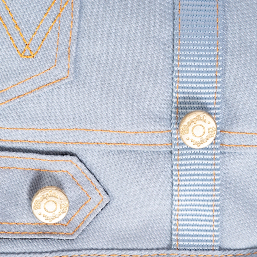 Wrangler Denim Vest Harness Light Wash