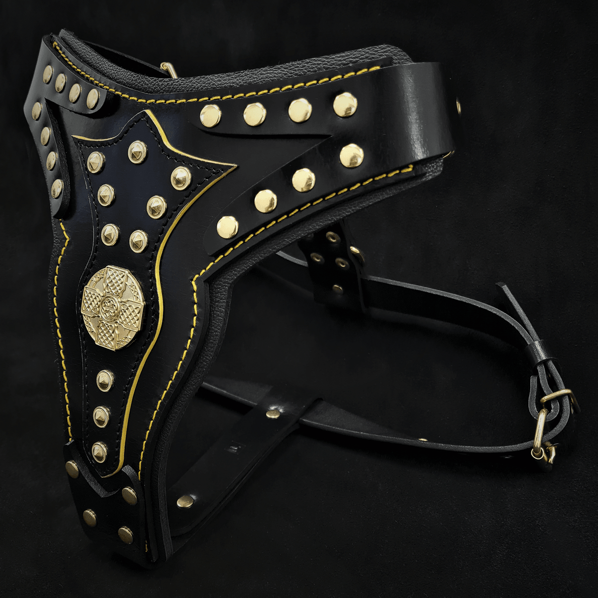Bestia Maximus V2 Leather Dog Harness