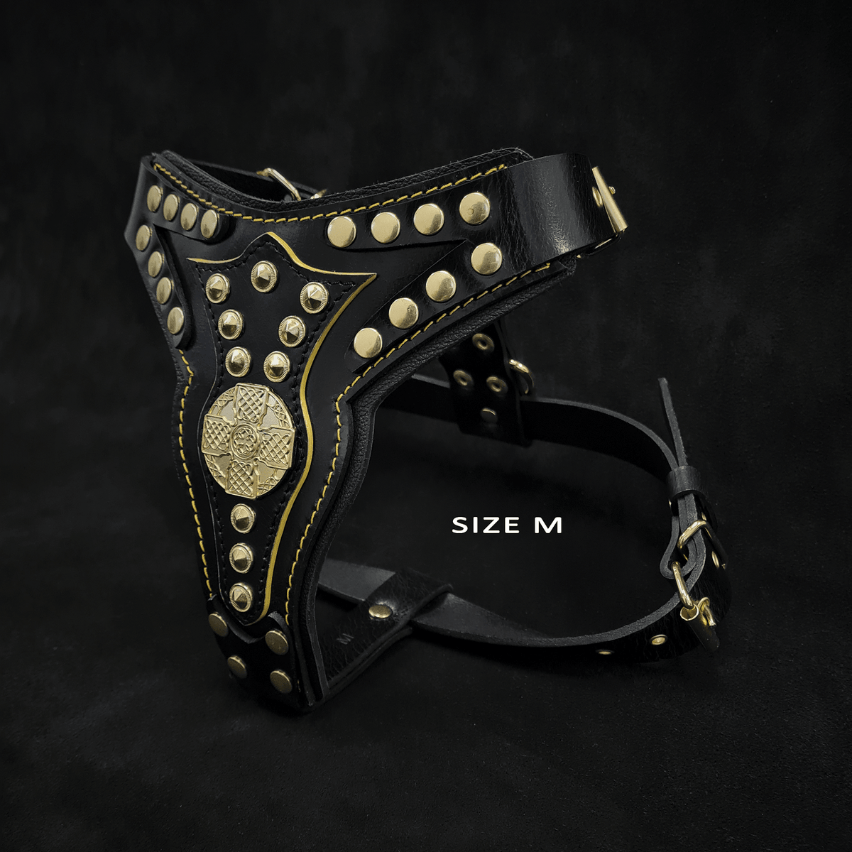 Bestia Maximus V2 Leather Dog Harness