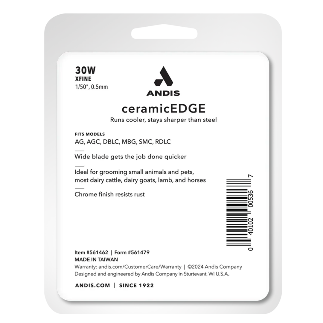 Andis #30W XFine CeramicEdge Wide Blade