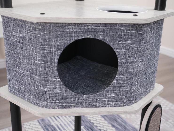 Grayson Industrial Style Large Modern Cat Tower