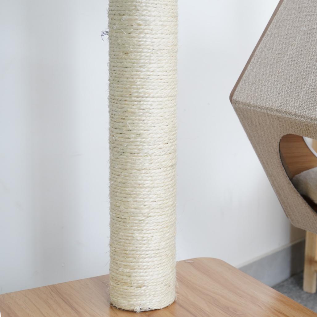 Wagon Style Wooden Medium Cat Tower