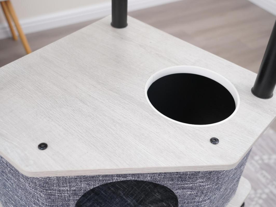 Grayson Industrial Style Large Modern Cat Tower