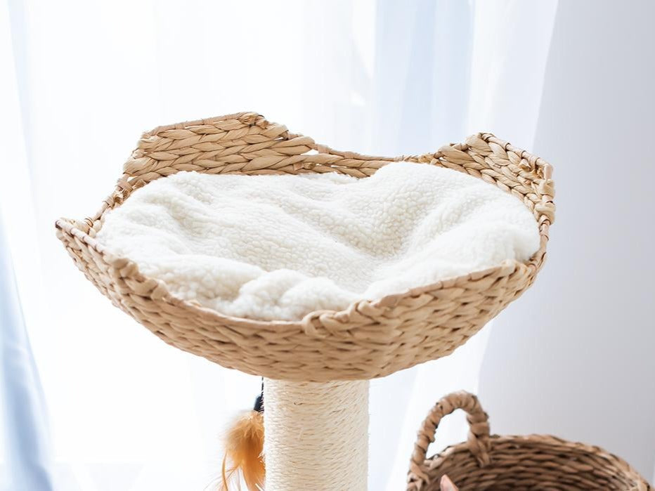 Walk Up Handwoven Eco-Friendly Small Cat Tower