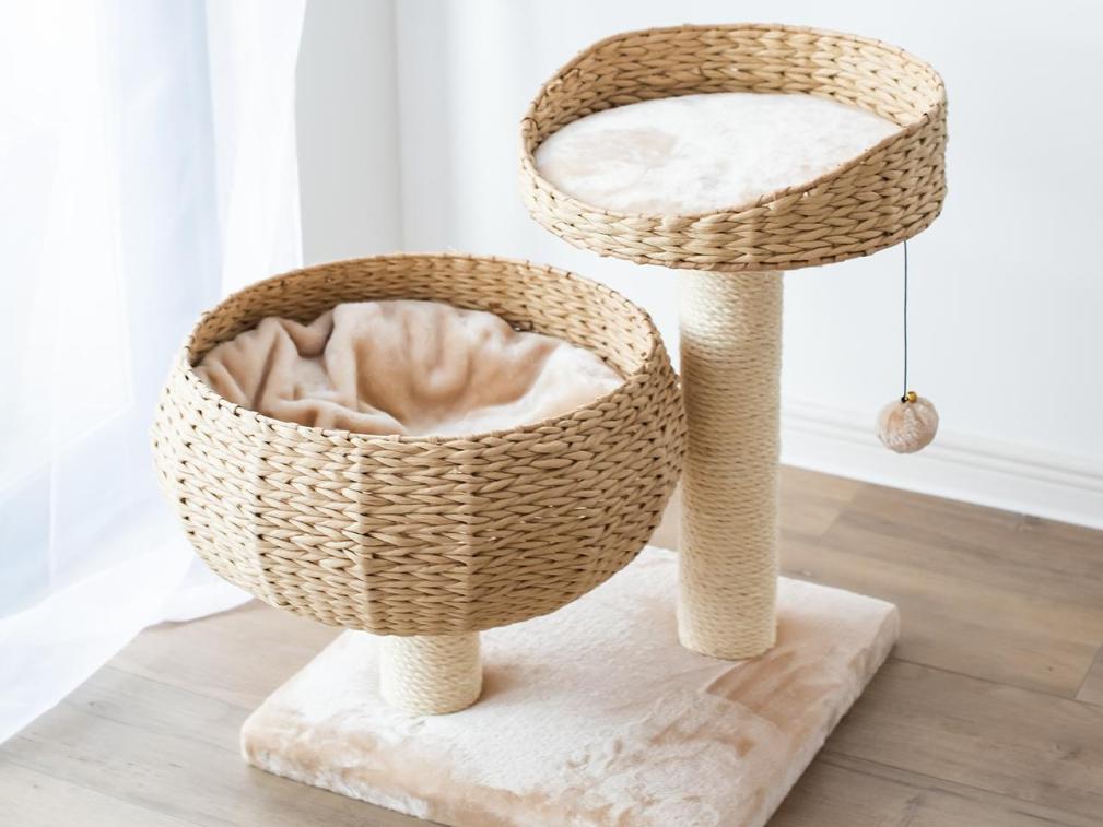 Cozy Handwoven Eco-Friendly Medium Cat Tree