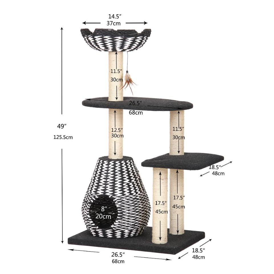 Ace Natural Handwoven Eco-Friendly Large Cat Tree