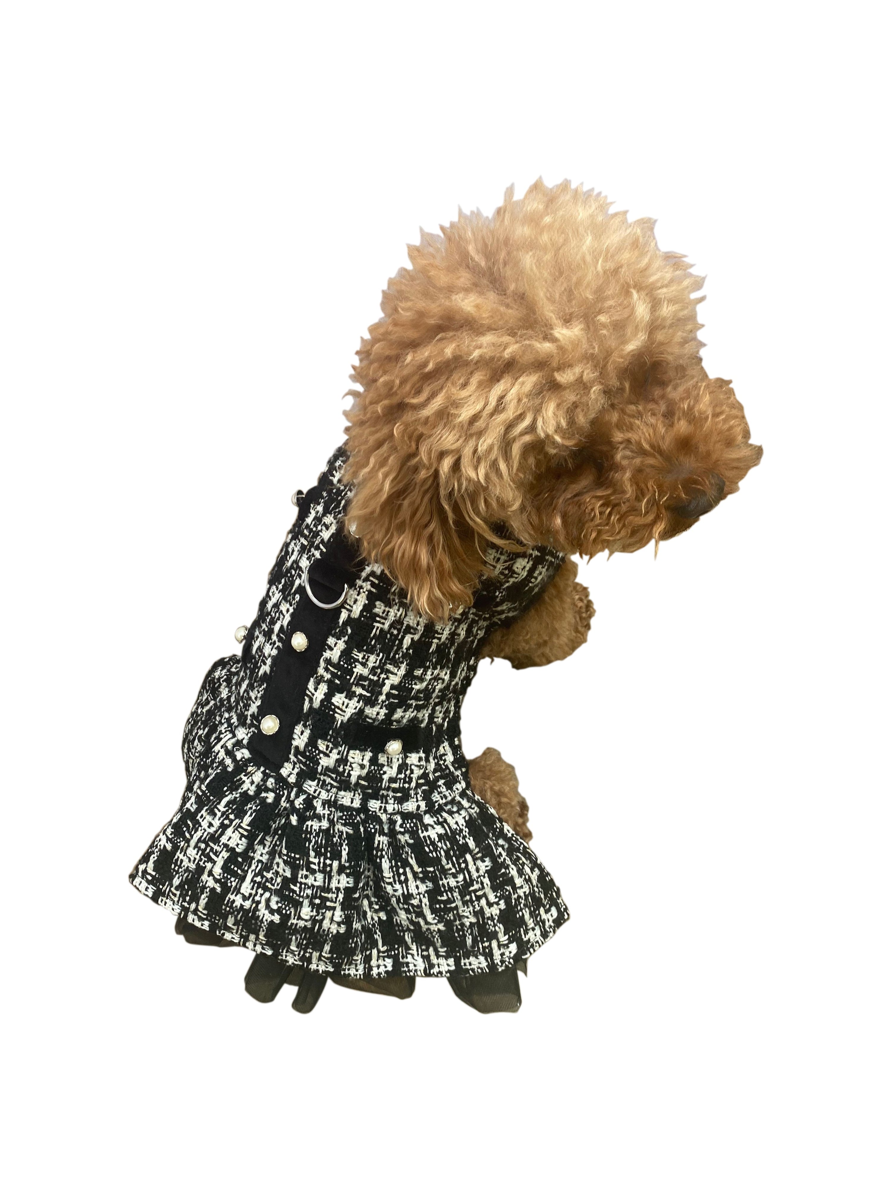 Chanel Dress, Black Plaid