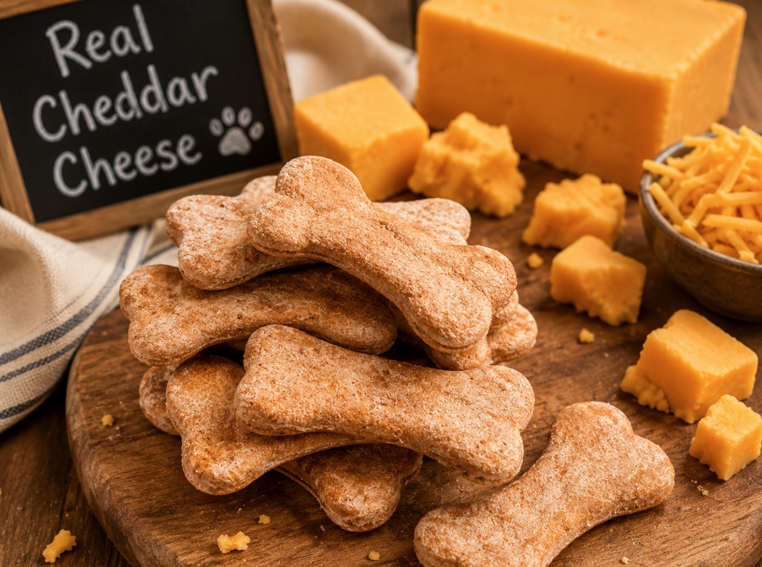 PAWsitively Organic Cheddar Paw Bone Dog Treats