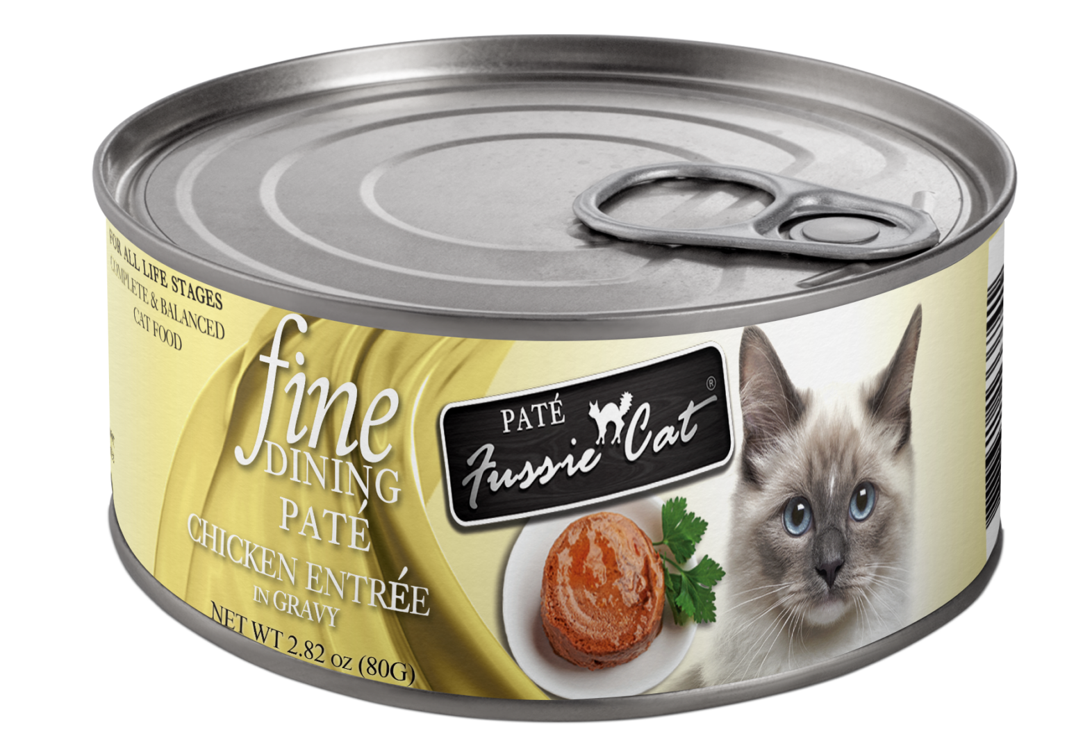 Fussie Cat Fine Dining - Pate - Chicken Entree in gravy (2.82oz)