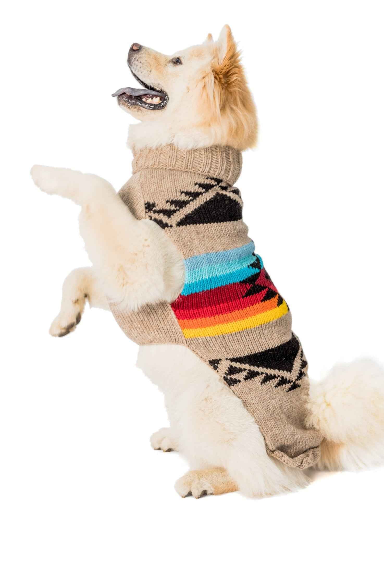 Chilly Dog Painted Desert Knit Wool Dog Sweater