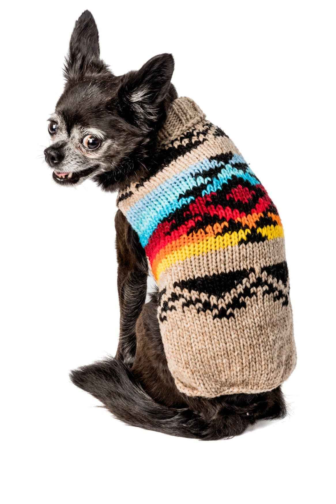 Chilly Dog Painted Desert Knit Wool Dog Sweater