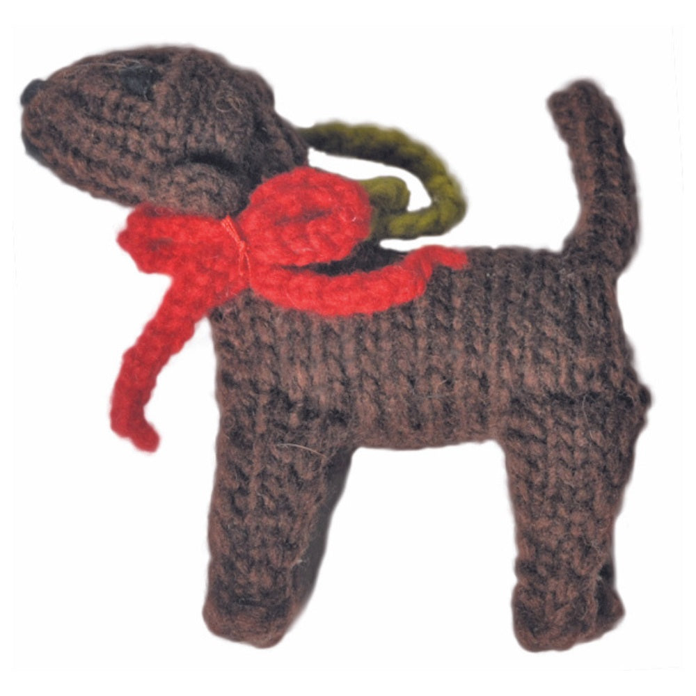 Chocolate Lab Dog Ornament