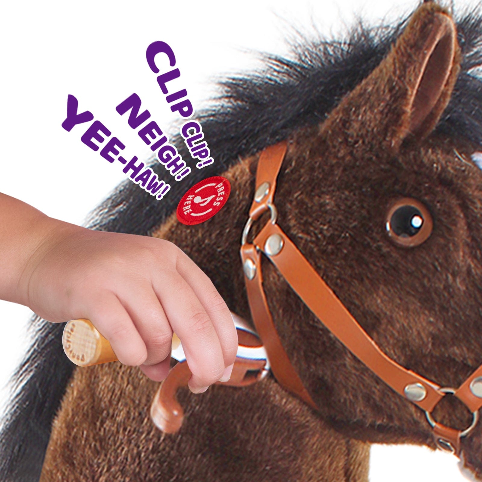 Model U Ride On Horse Toy Age 3-4 Chocolate