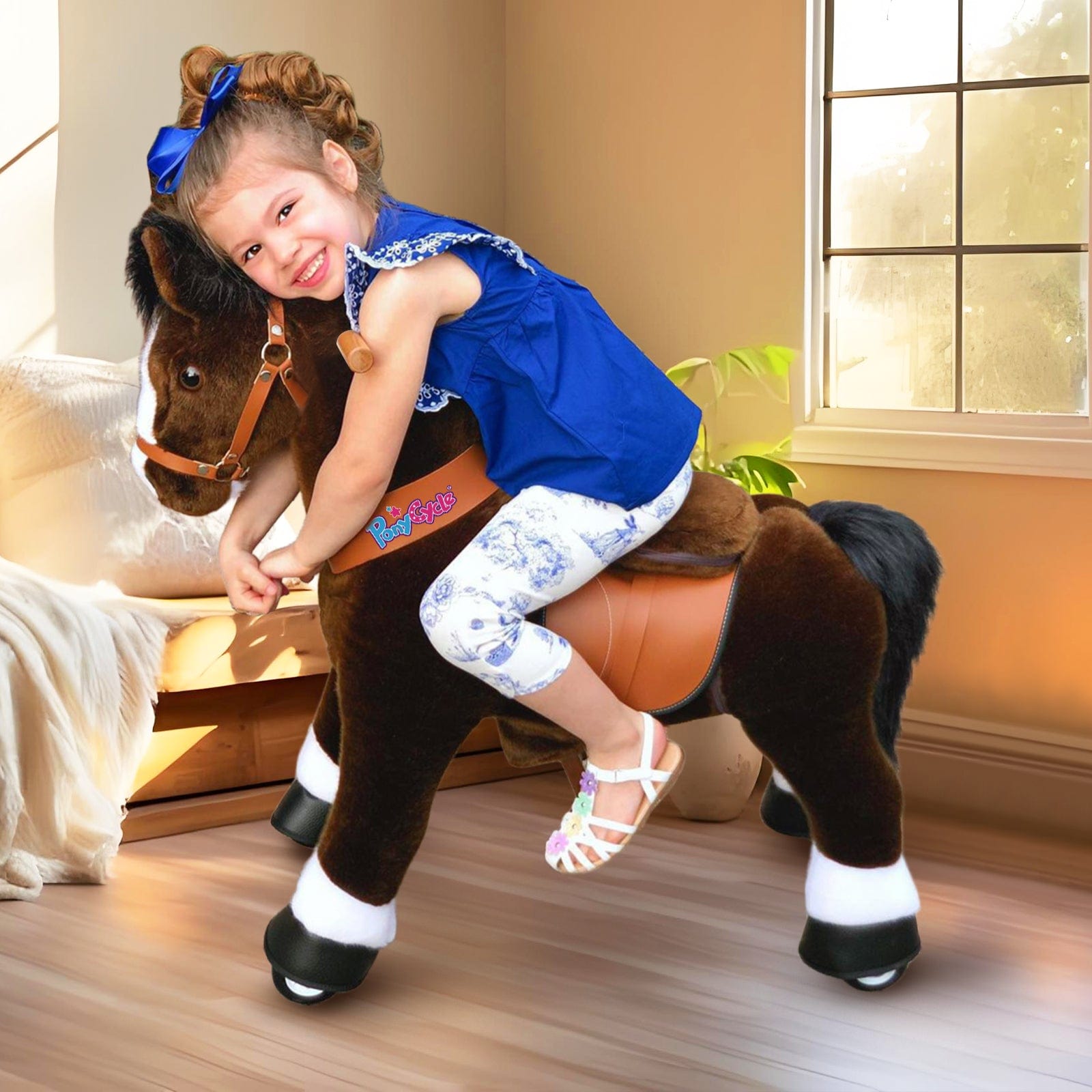 Model U Riding Horse Toy Age 4-7 Chocolate