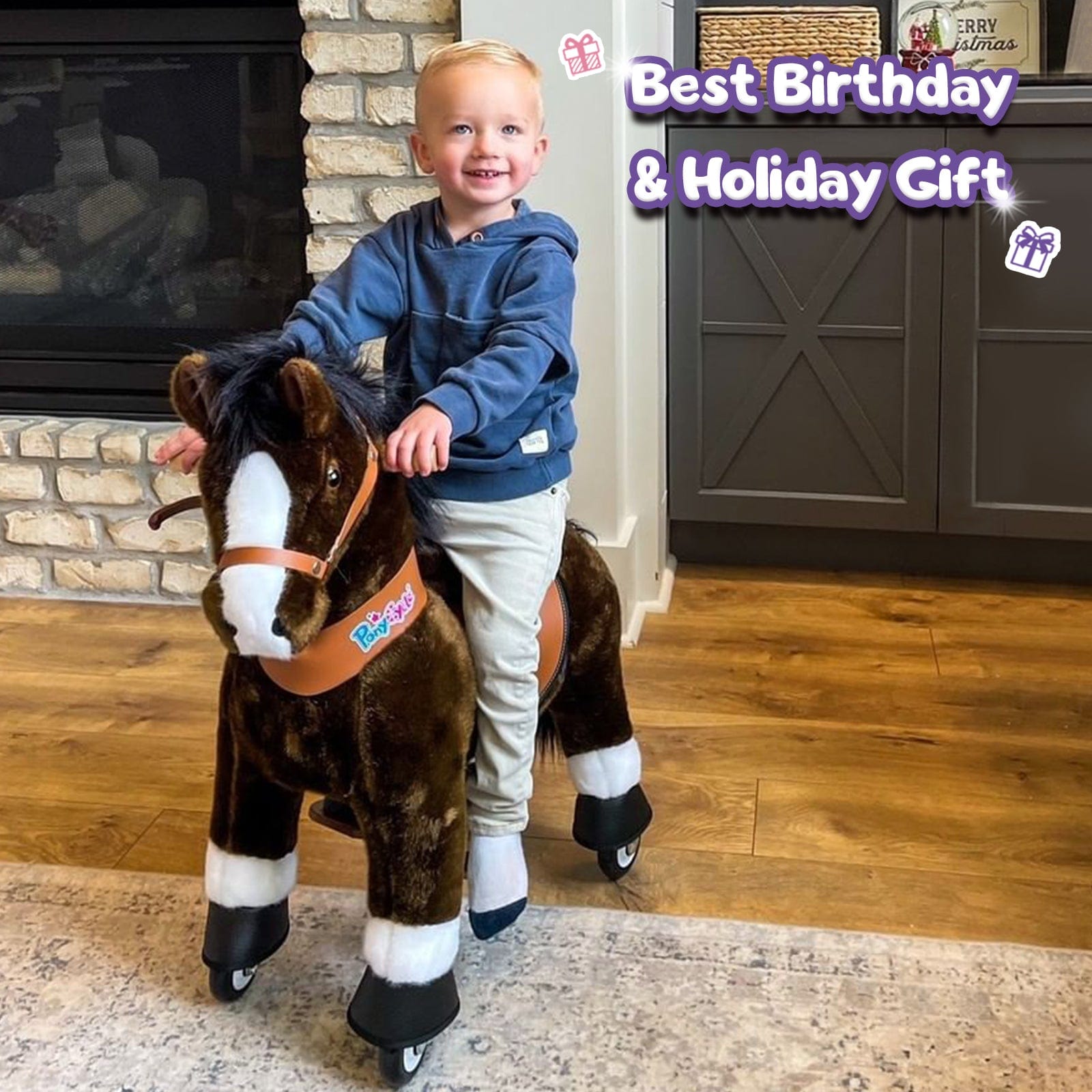 Model U Riding Horse Toy Age 4-7 Chocolate