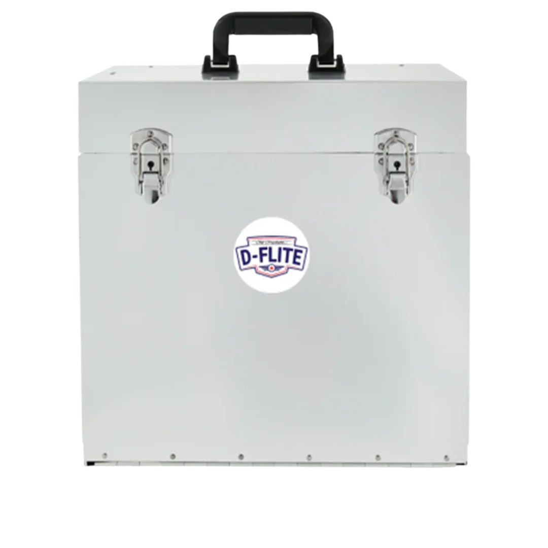 Chris Christensen D-Flite Tack Box with wheels Silver