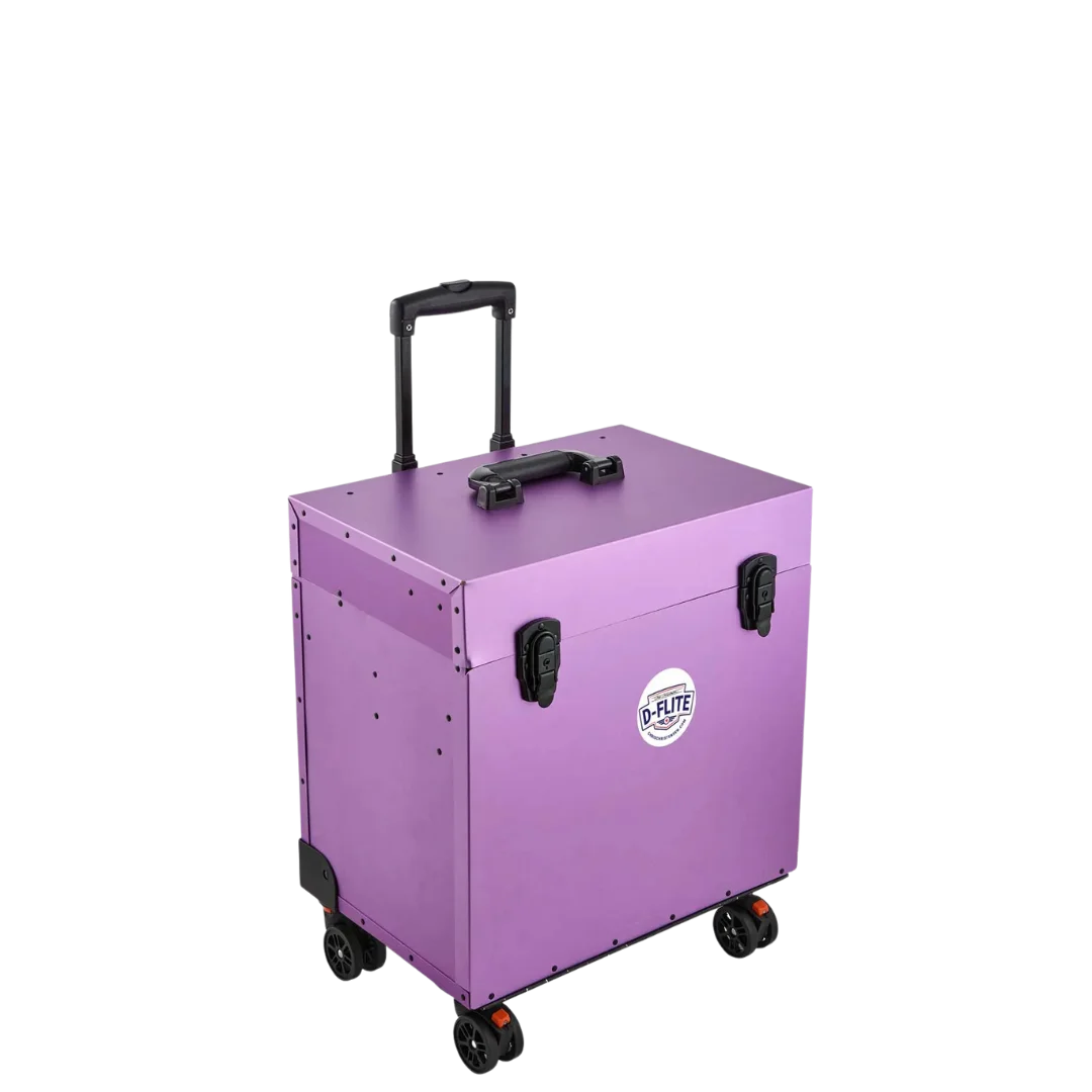 Chris Christensen D-Flite Tack Box with wheels Purple