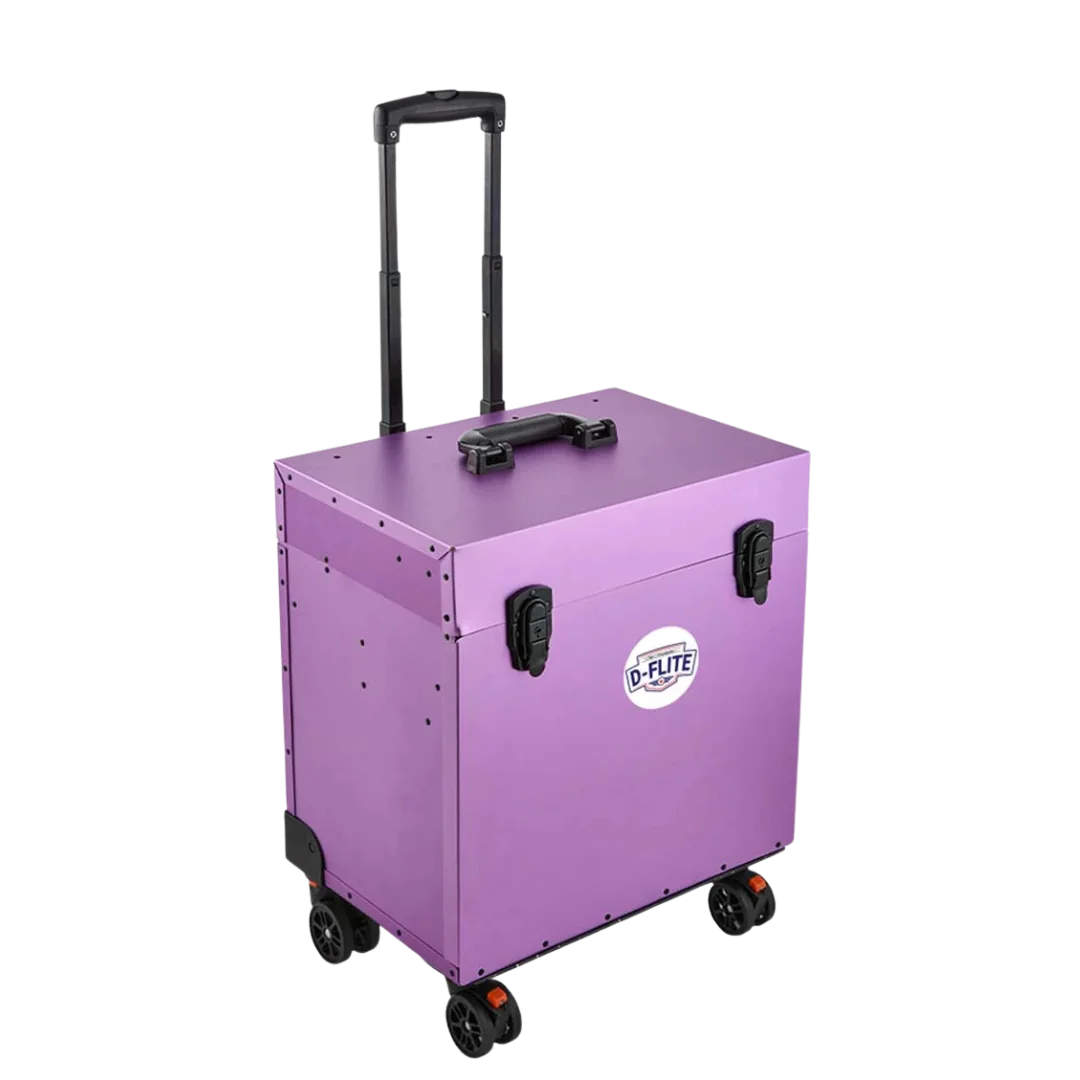 Chris Christensen D-Flite Tack Box with wheels Purple