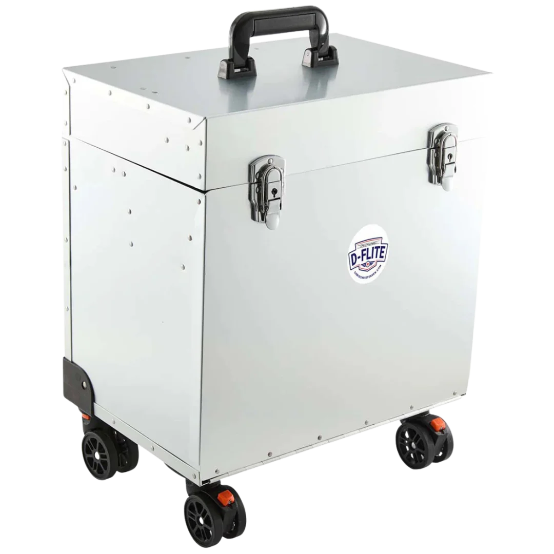 Chris Christensen D-Flite Tack Box with wheels Silver