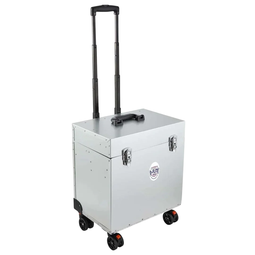 Chris Christensen D-Flite Tack Box with wheels Silver