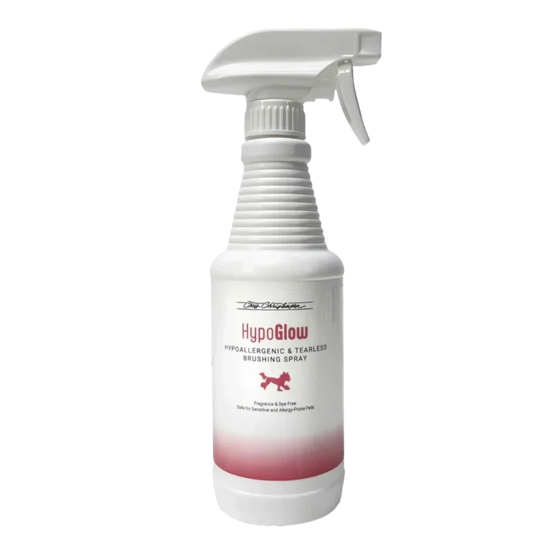 Chris Christensen Dog HypoGlow Hypoallergenic and Tearless Brushing Spray 16oz