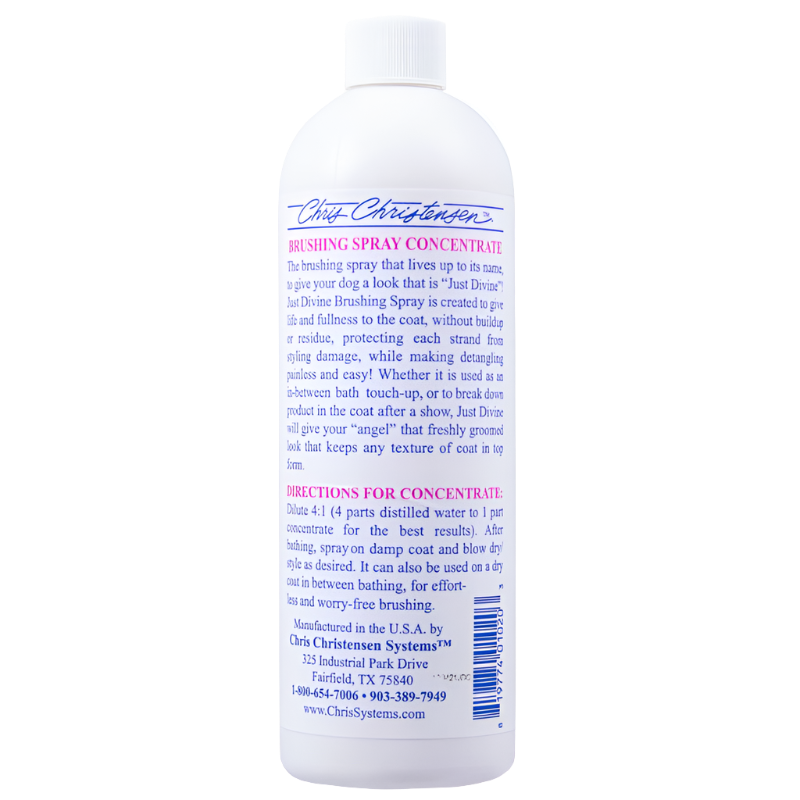 Just Divine Brushing Spray Concentrate 16oz by Chris Christensen