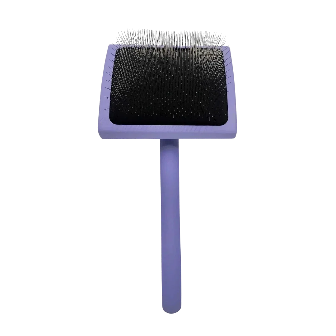 Chris Christensen Dog Large Curved Karben Lavender Slicker Brush