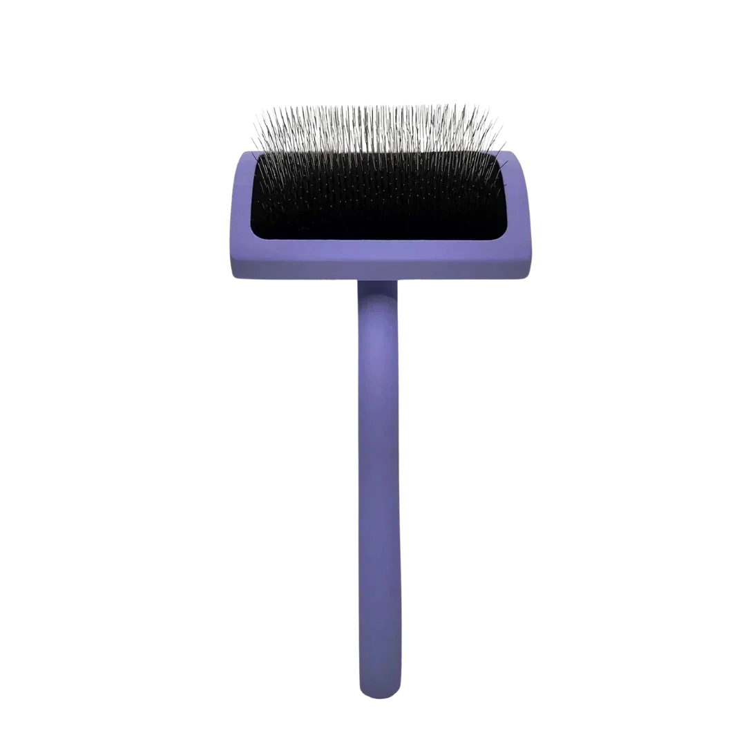 Chris Christensen Dog Medium Curved Karben Lavender Slicker Brush