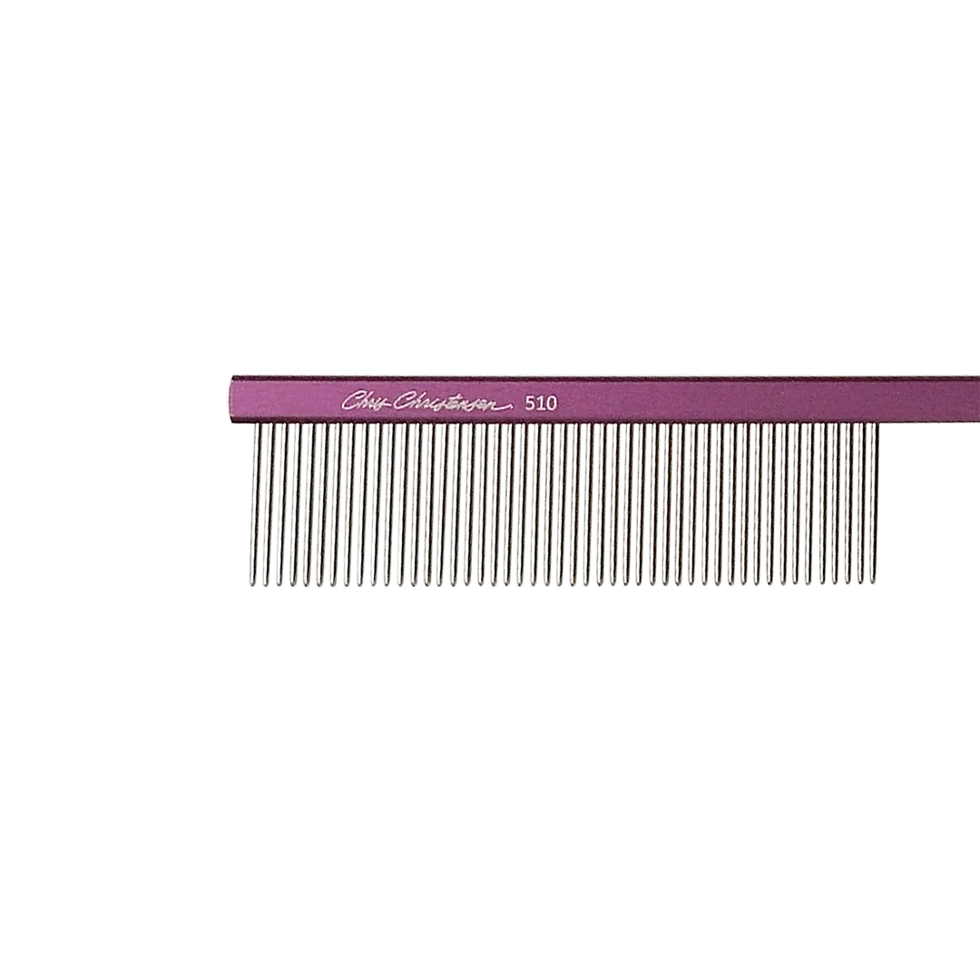7" Parting Comb Fine Tooth Purple by Chris Christensen