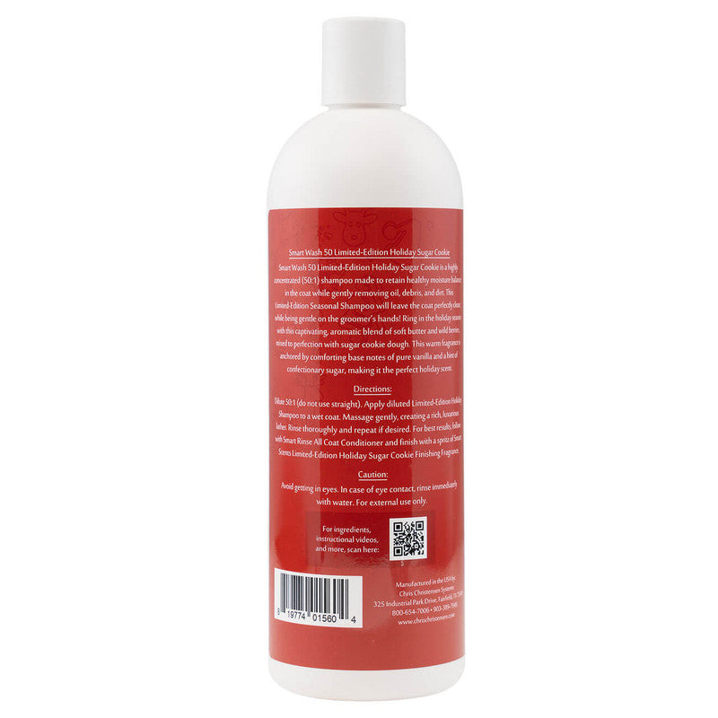 Smart Wash50 Limited Edition Holiday Sugar Cookie Shampoo 16oz by Chris Christensen