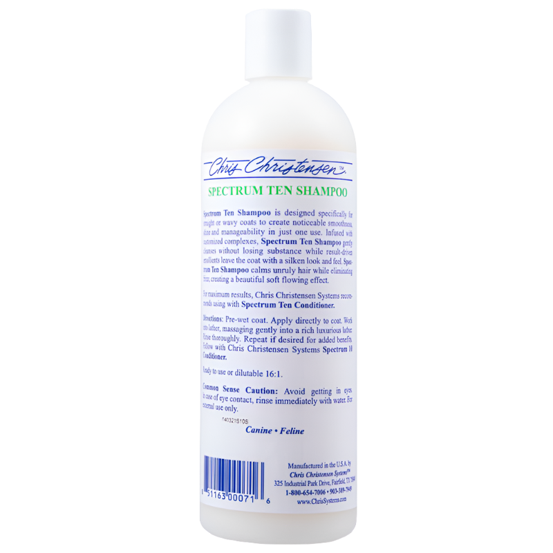 Spectrum Ten Shampoo 16oz by Chris Christensen
