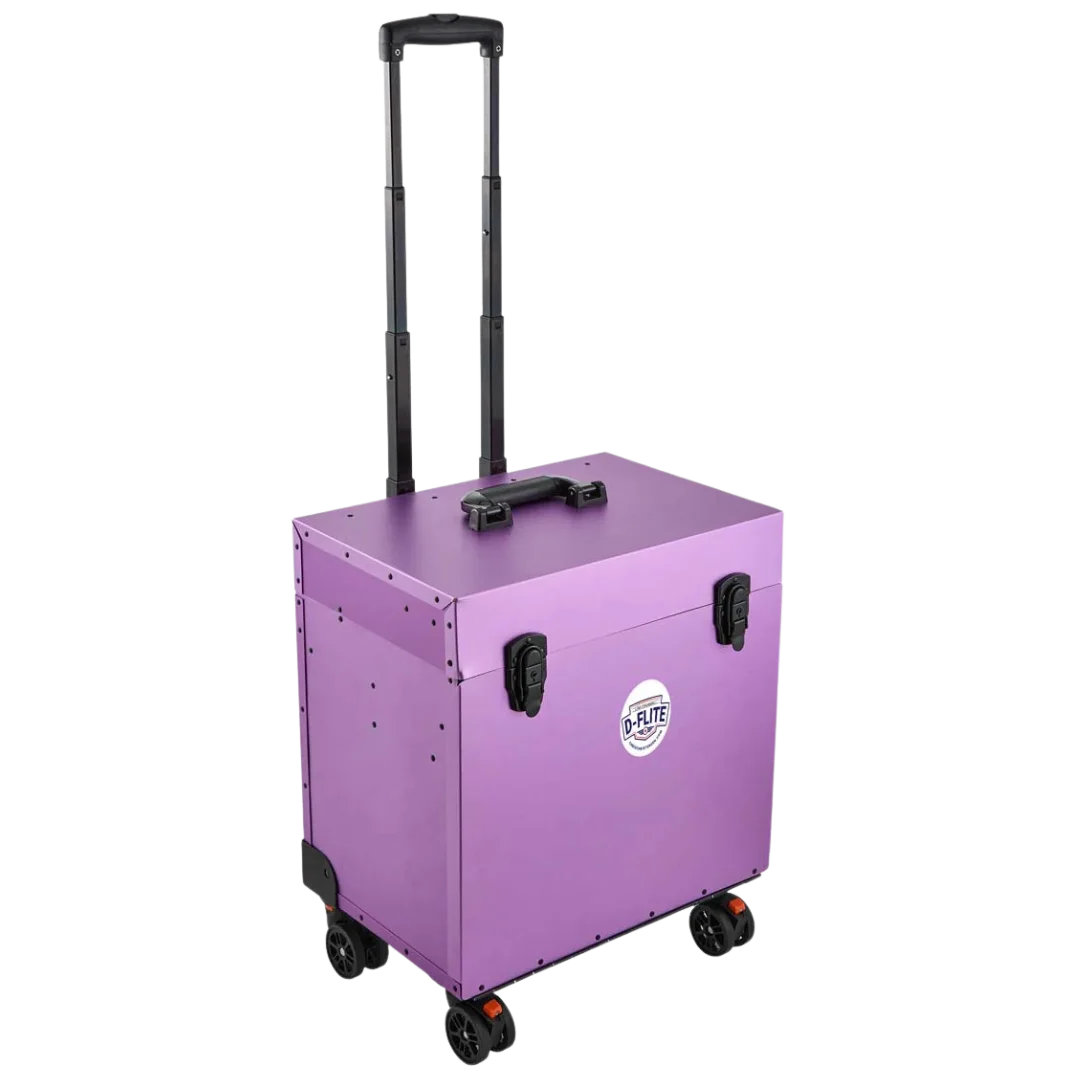 Chris Christensen D-Flite Tack Box with wheels Purple