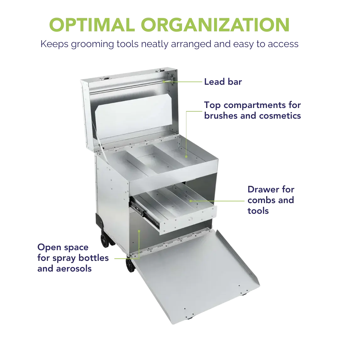 D-Flite Tack Box with wheels Silver by Chris Christensen