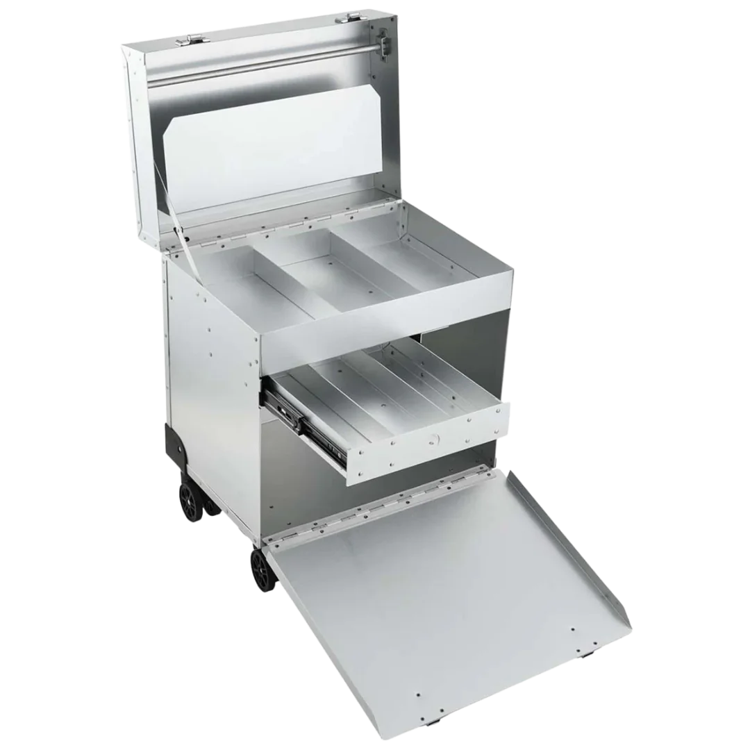 D-Flite Tack Box with wheels Silver by Chris Christensen