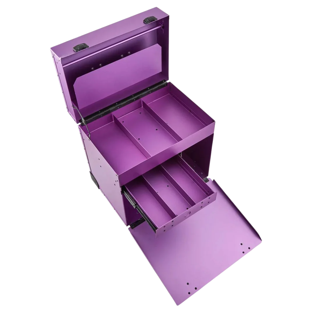 Chris Christensen D-Flite Tack Box with wheels Purple