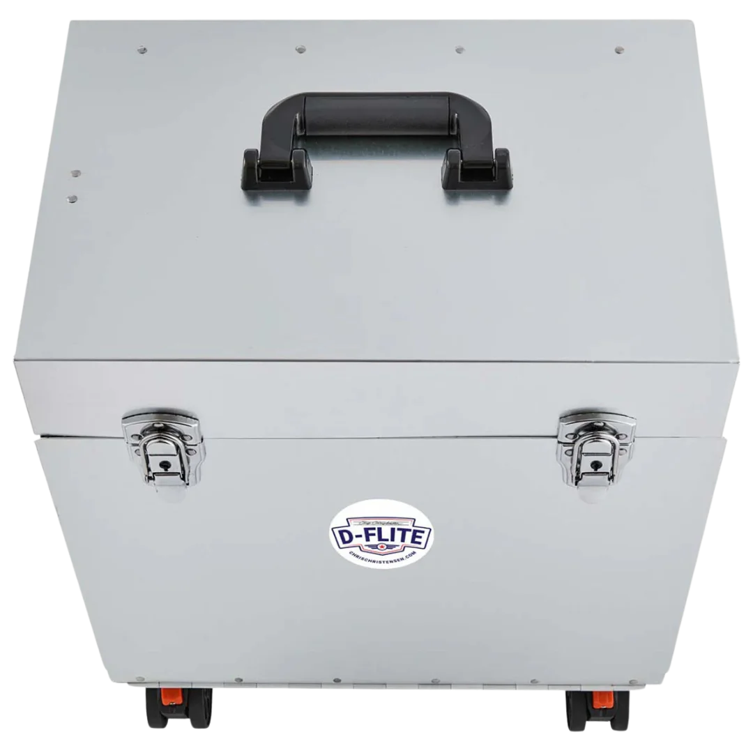 D-Flite Tack Box with wheels Silver by Chris Christensen