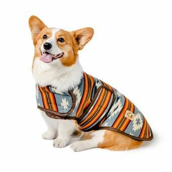 Chilly Dog Denim Sunset Wool Blanket Dog Coat