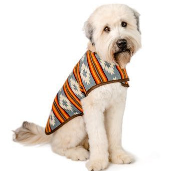 Chilly Dog Denim Sunset Wool Blanket Dog Coat