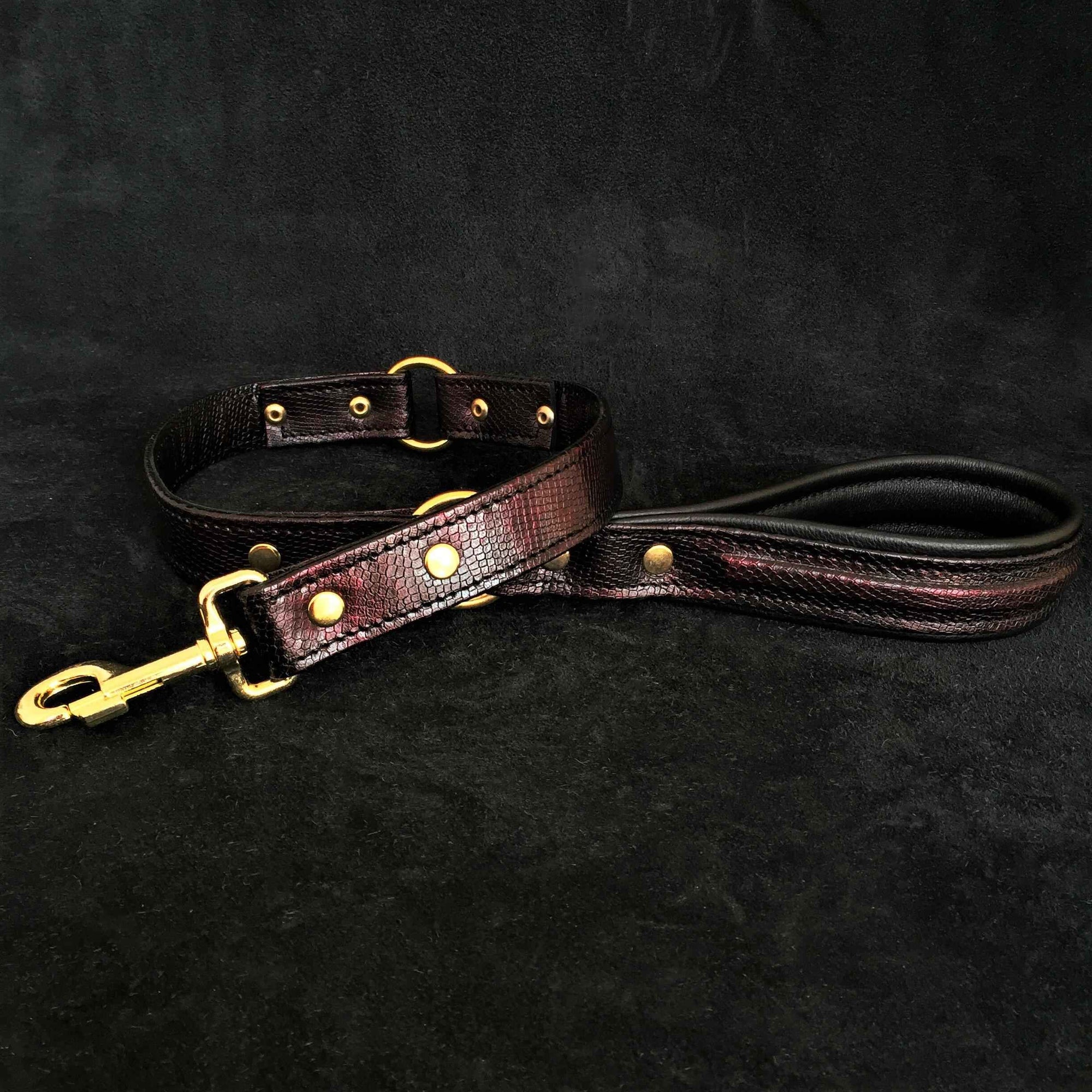 Bestia Cobra Leather Dog Leash