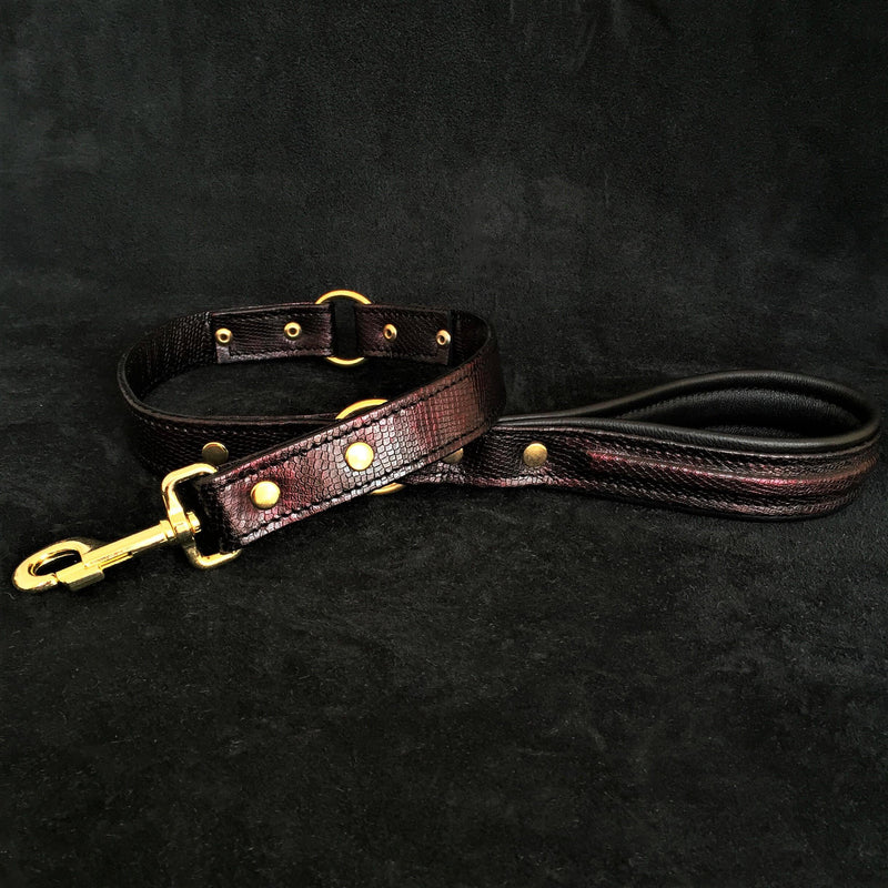 Bestia Dog Gear Genuine Leather Dog Collar 