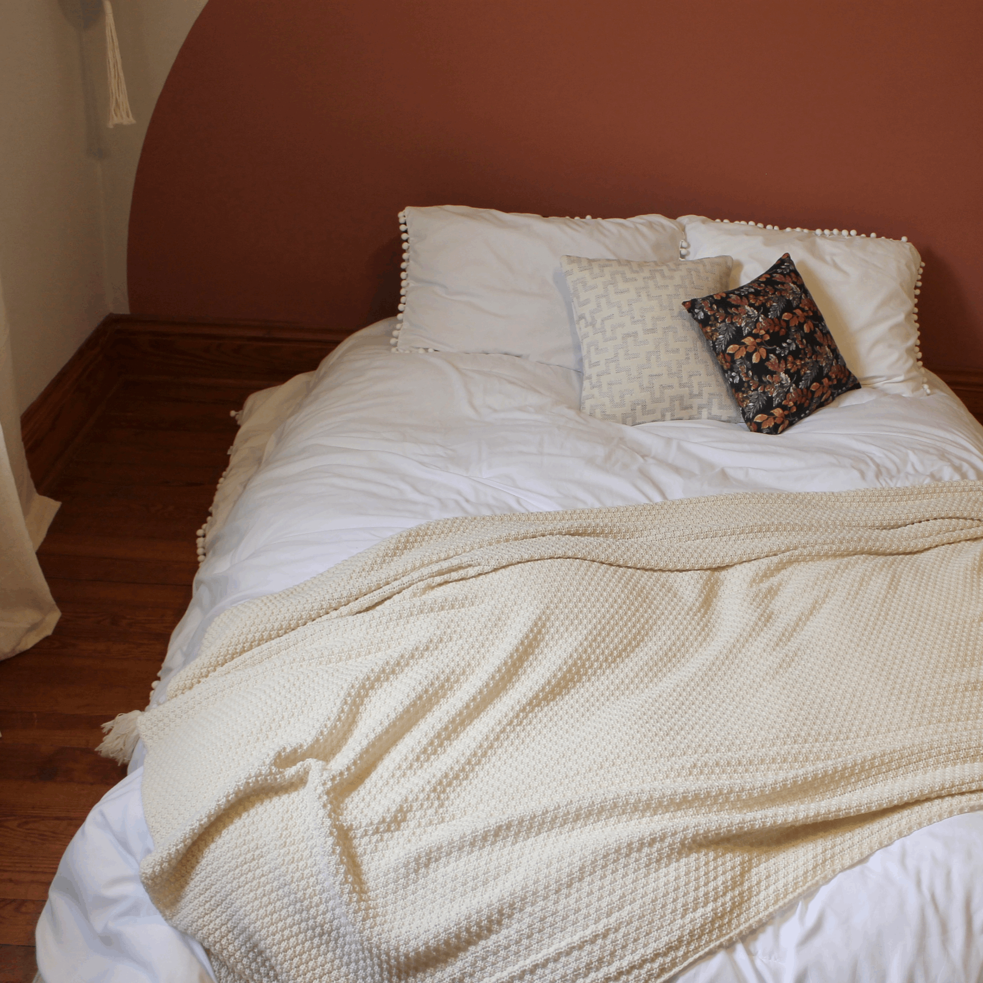 CordaRoy's Full Faux Fur Nest Convertible Bean Bag Chair