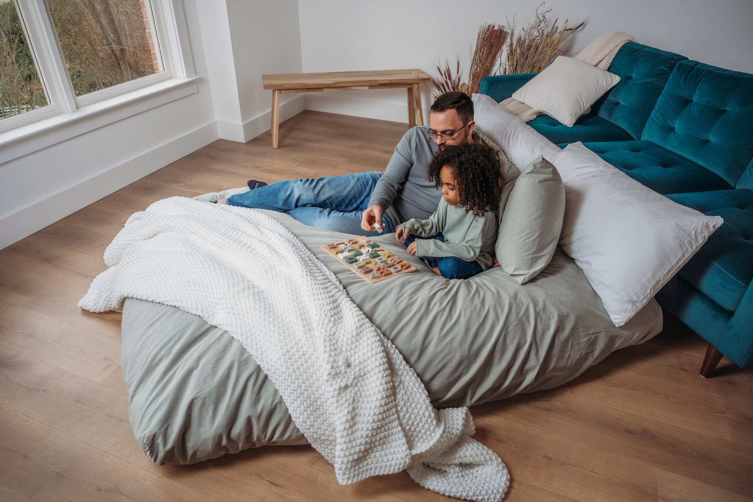 CordaRoy's Full Chenille Nest Convertible Bean Bag Chair