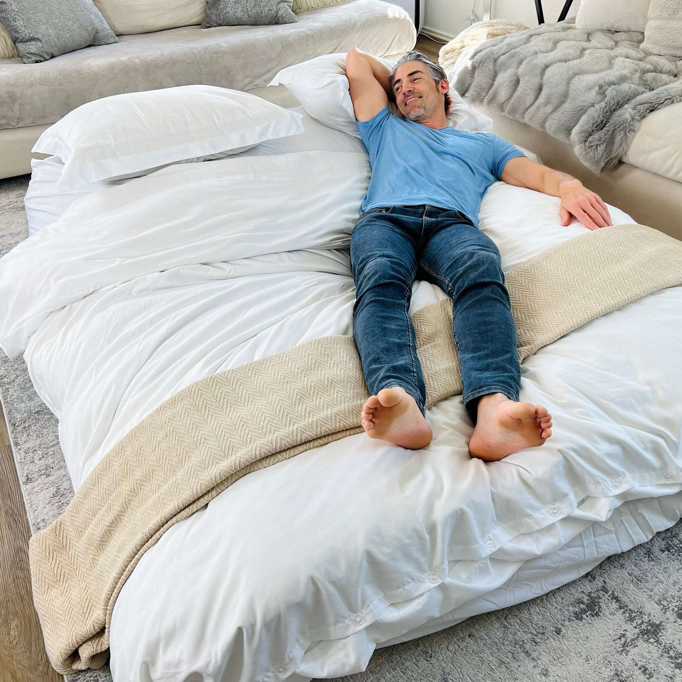CordaRoy's Queen Chenille Convertible Bean Bag Chair