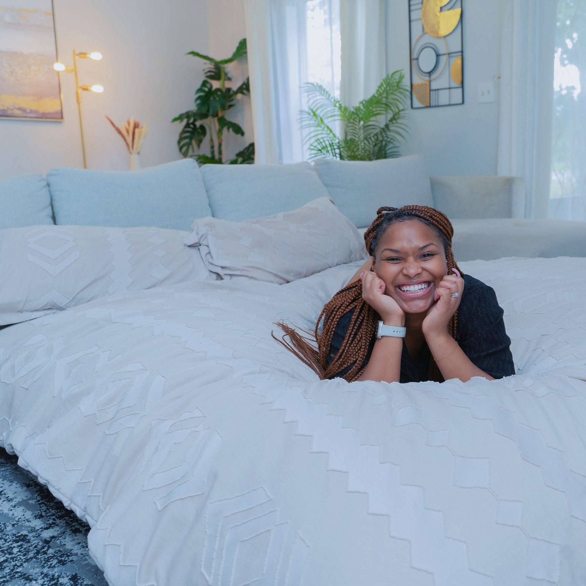 CordaRoy's Queen Chenille Nest Convertible Bean Bag Chair