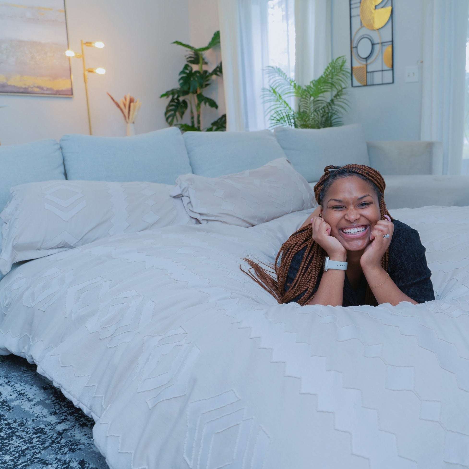 CordaRoy's Queen Terry Corduroy Nest Convertible Bean Bag Chair