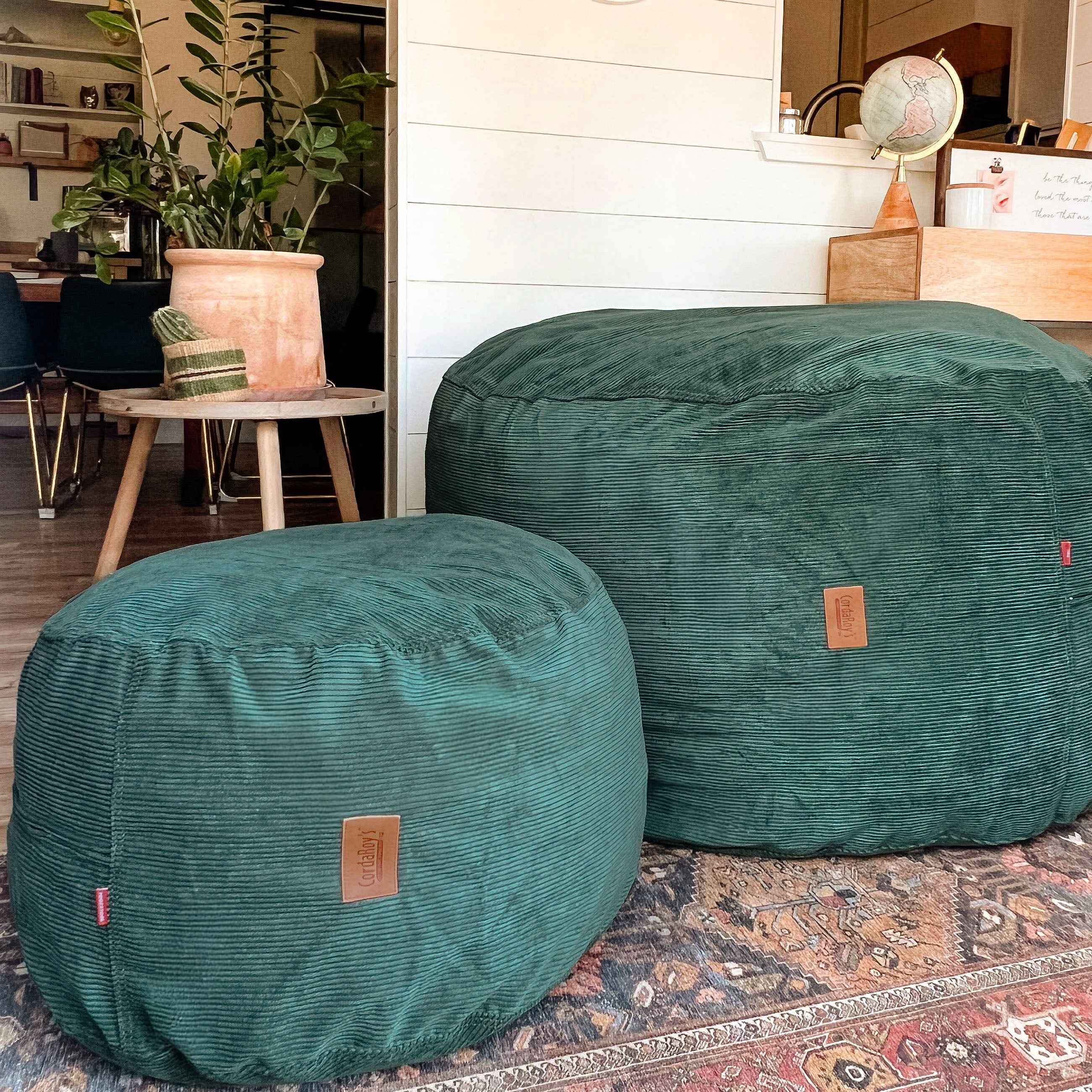 CordaRoy's Corduroy Pouf Footstool Ottoman