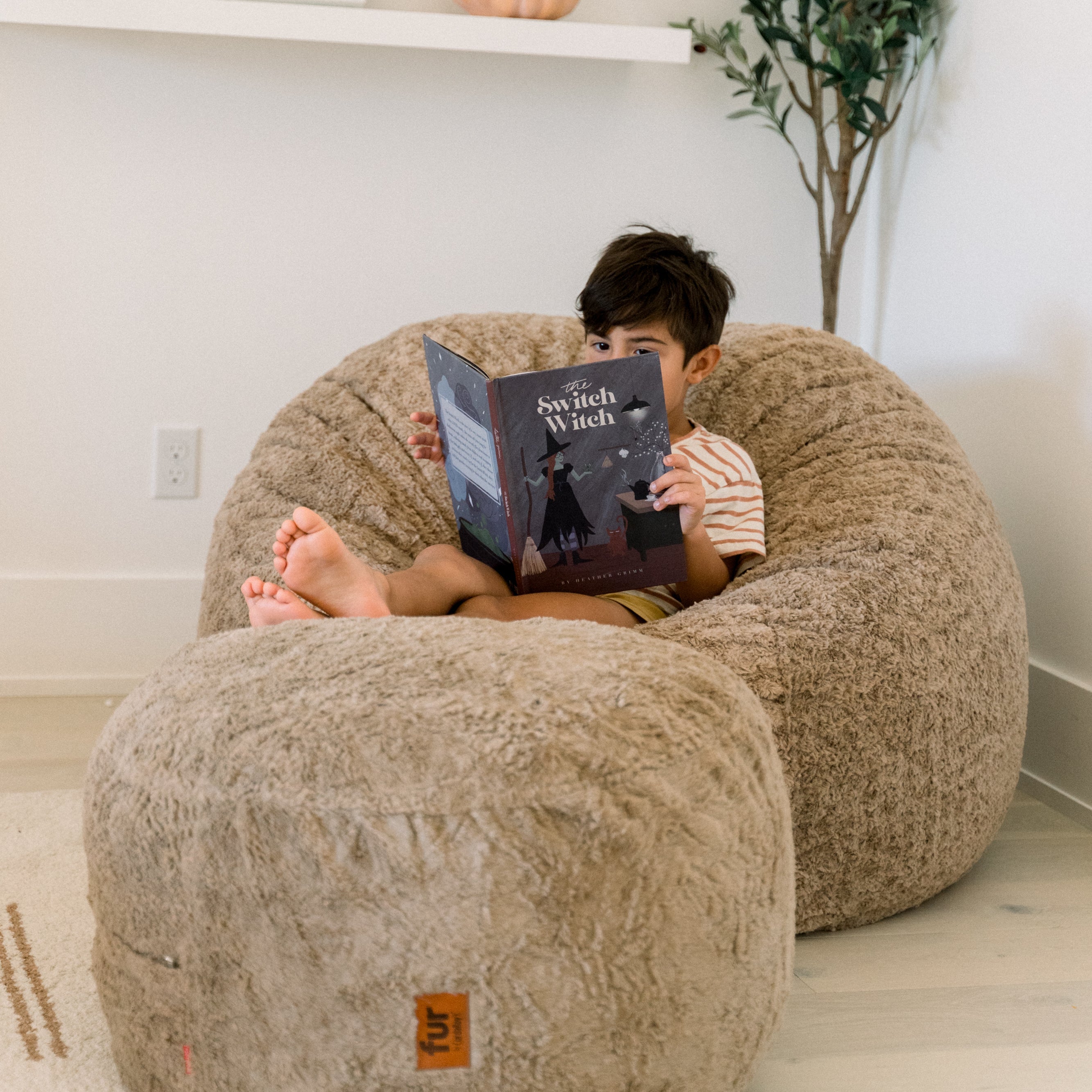 CordaRoy's Full Faux Fur Convertible Bean Bag Chair