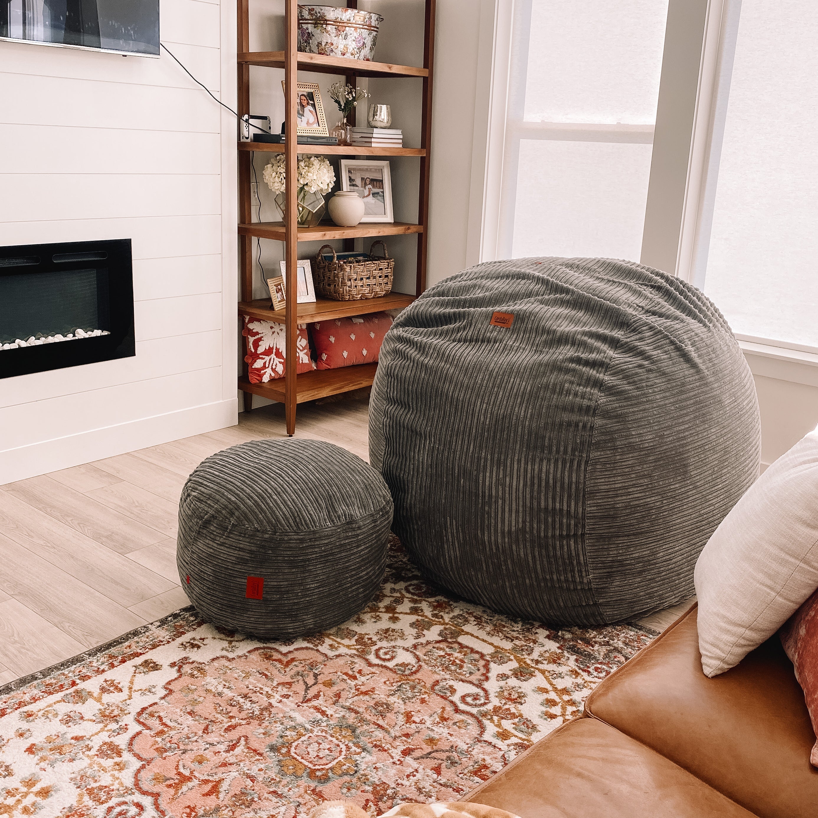 CordaRoy's Full Terry Corduroy Convertible Bean Bag Chair